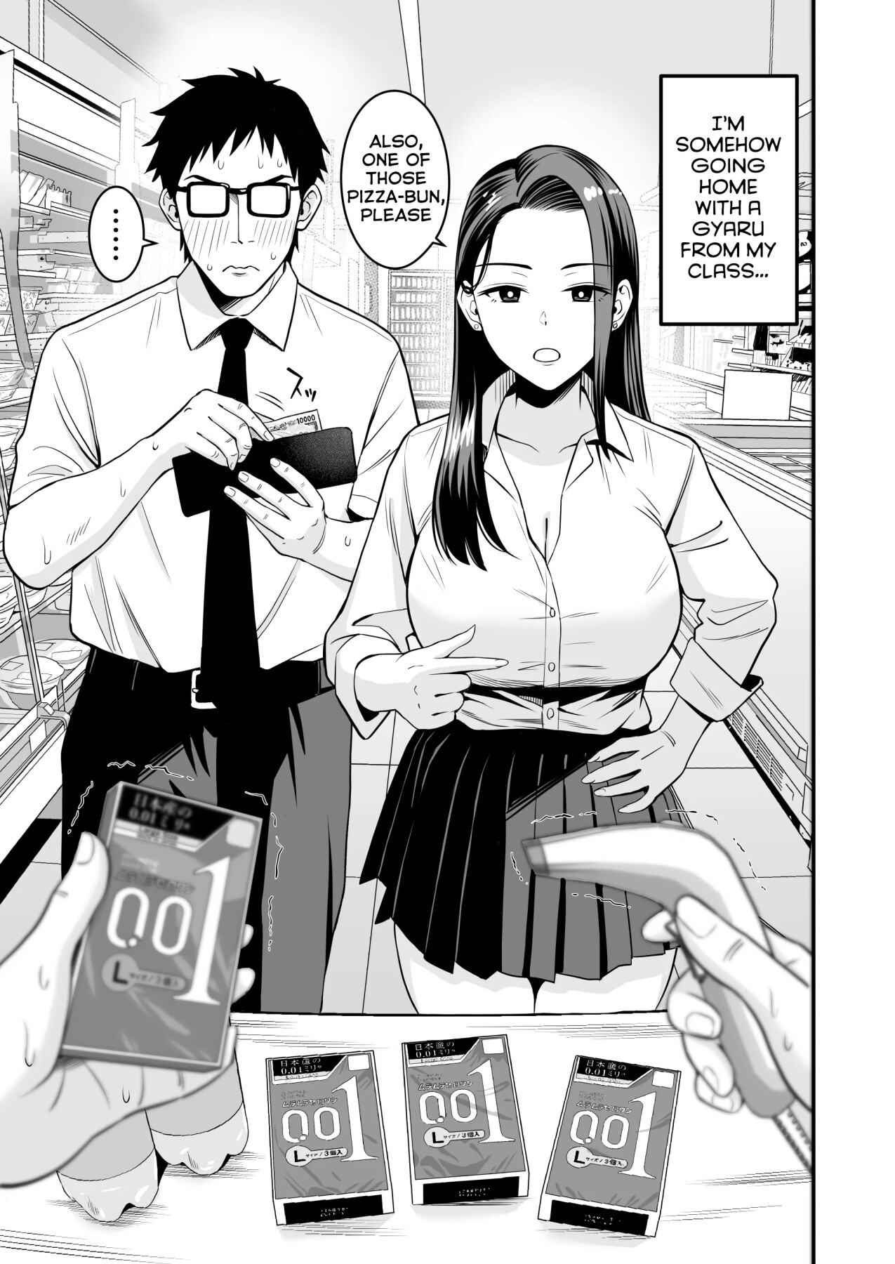Hentai Manga Comic-When a Gyaru Who Just Wants to Have Sex Meets a Hung Otaku-Read-26